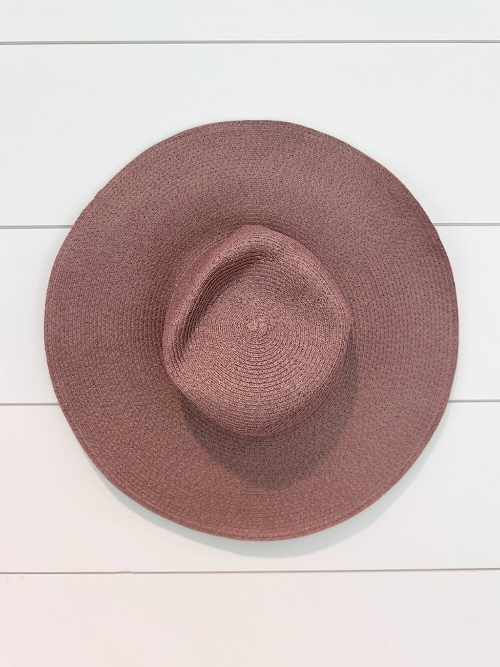 Sol A Mer Oversized Foldable Straw Sun Hat with UPF 50+ Protection - Rose Gold